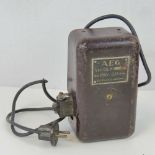 A WWII German Luftwaffe electrical tester made by AEG, with lead.