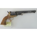 A deactivated (EU Spec) Colt Navy .36 calibre black powder revolver, with certificate.