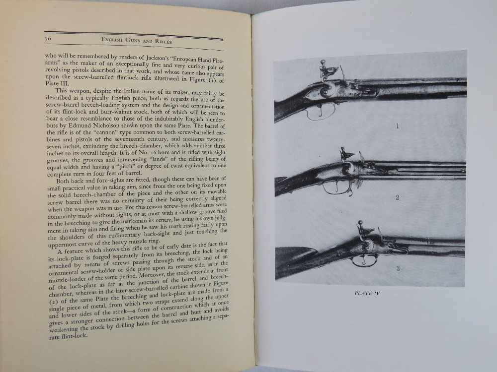 Books; 'English Pistols & Revolvers' published 1938, and 'English Guns & Rifles' published 1947, - Image 5 of 5