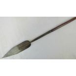 A fine quality 19th century South Sea Island Tribal double ended spear having sharp piercing blade