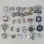 Thirty assorted Police badges including; Leicester & Rutland Constabulary, HM Prison Service,