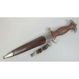 A rare WWII German SA dagger with full Rhom inscription,