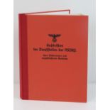 A reproduction NSDAP Party Organisation address book having facsimilie contents.