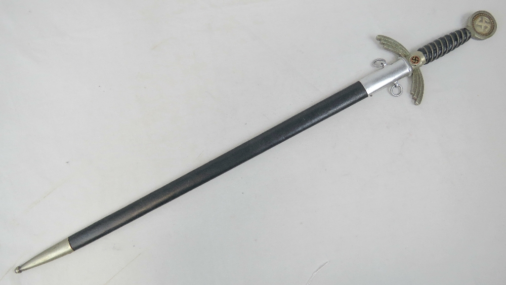 A WWII German Luftwaffe sword, blade mar