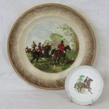 A Royal Worcester Pailissy 'Famous Herring Hunting Scenes - Off The Draw' plate, 23.5cm dia.
