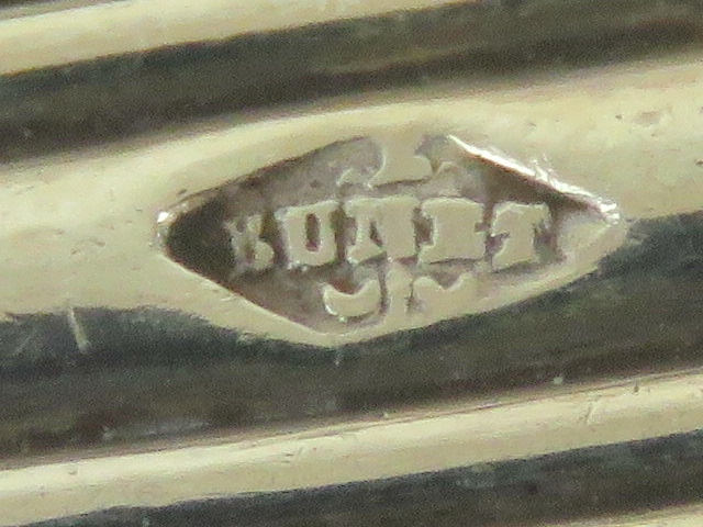 Three silver serving spoons marked Bunet - Image 2 of 2