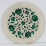 An interesting Indian alabaster plater p