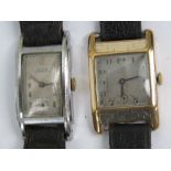 Two c1930s Art Deco style wristwatches,