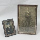 Two HM silver photograph frames;