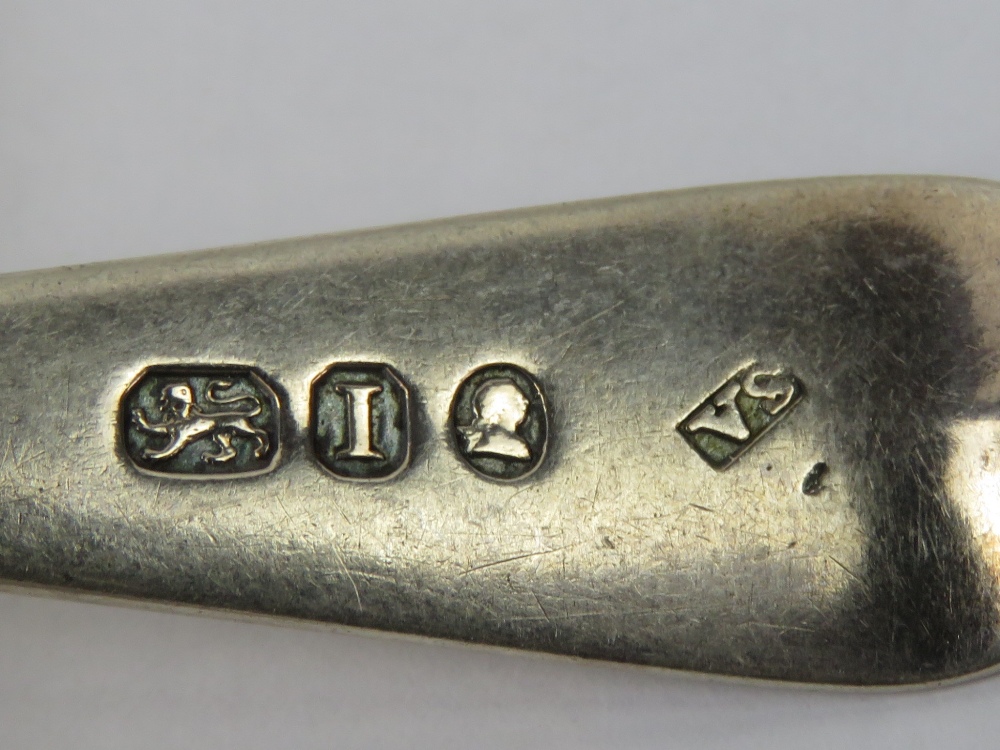 A pair of HM silver teaspoons having 'W' monogram to terminal, - Image 3 of 4