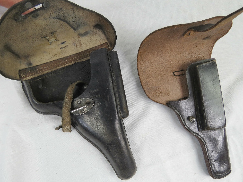 A pair of WWII German Officers Walther P38 pistol holsters; - Image 4 of 4