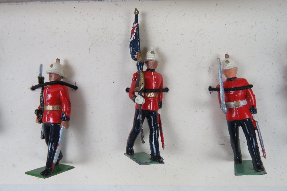 A boxed set of Britains hand painted lead toy soldiers Royal Marines Light Infantry figures, - Image 2 of 2