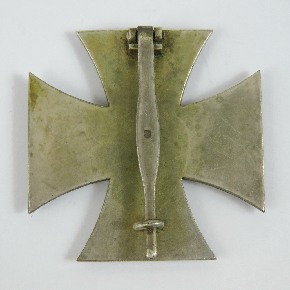 A reproduction WWII German Iron Cross 1St Class badge marked '20' to pin. - Image 3 of 3