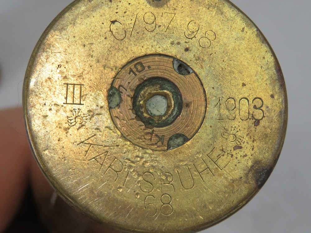 Three inert German Naval 37mm Pom Pom cannon rounds, with unfired high explosive projectiles, - Image 3 of 4