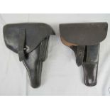 A pair of WWII German Officers Walther P38 pistol holsters;