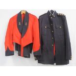 Two British Military Dress uniforms for the Royal Engineers both with tunics and trousers.