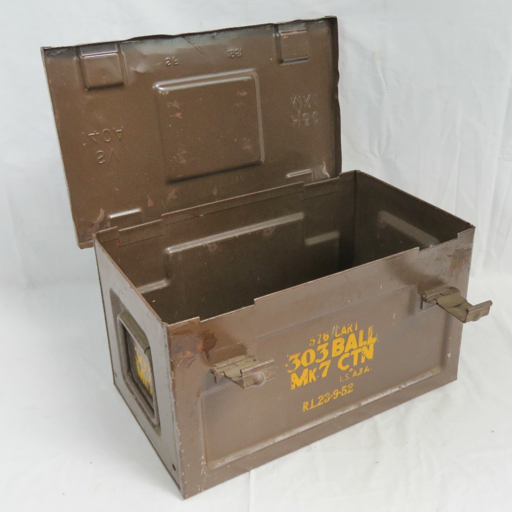Two medium ammunition crates; a British - Image 5 of 5
