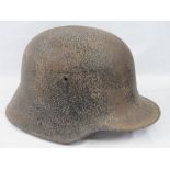 A WWI German Infantry M16 steel helmet,