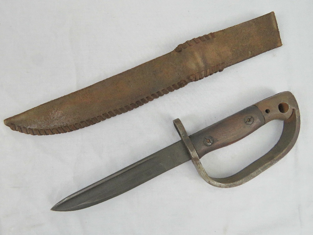 A WWII British improvised fighting knife - Image 2 of 3