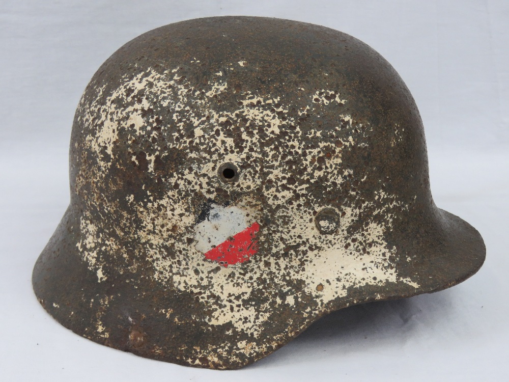 A WWII German M35 Wehrmach helmet shell