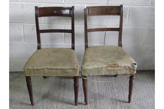 A pair of 19th century mahogany dining c