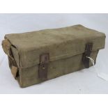 A WWII German CZ issue MG42/ MG34 canvas trommel carrier.