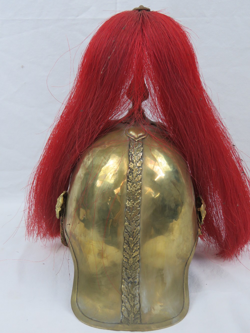 A Dragoon Guards 19th century brass helmet baring the number 1 to the shako plate, - Image 5 of 11