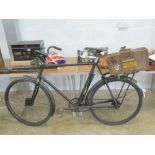 A Pre-WWII military bicycle made by New Hudson of Birmingham, having War Department marks upon,