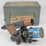 An Astro compass MkII marked for the Air Ministry and in original box, heavily repaired,