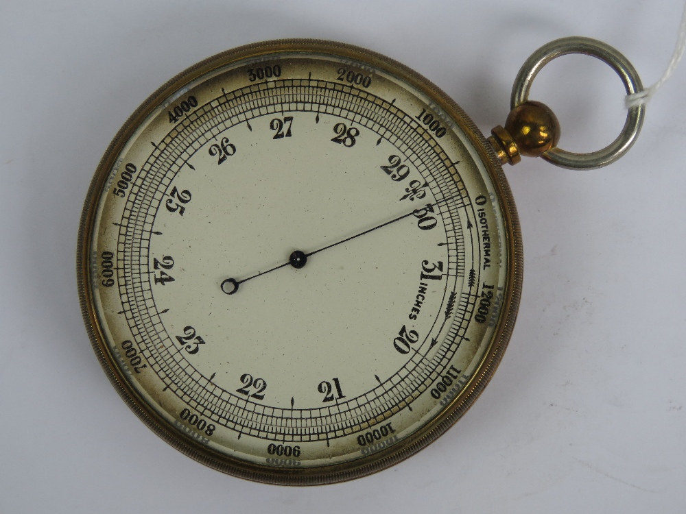 An Air Ministry pocket aneroid barometer