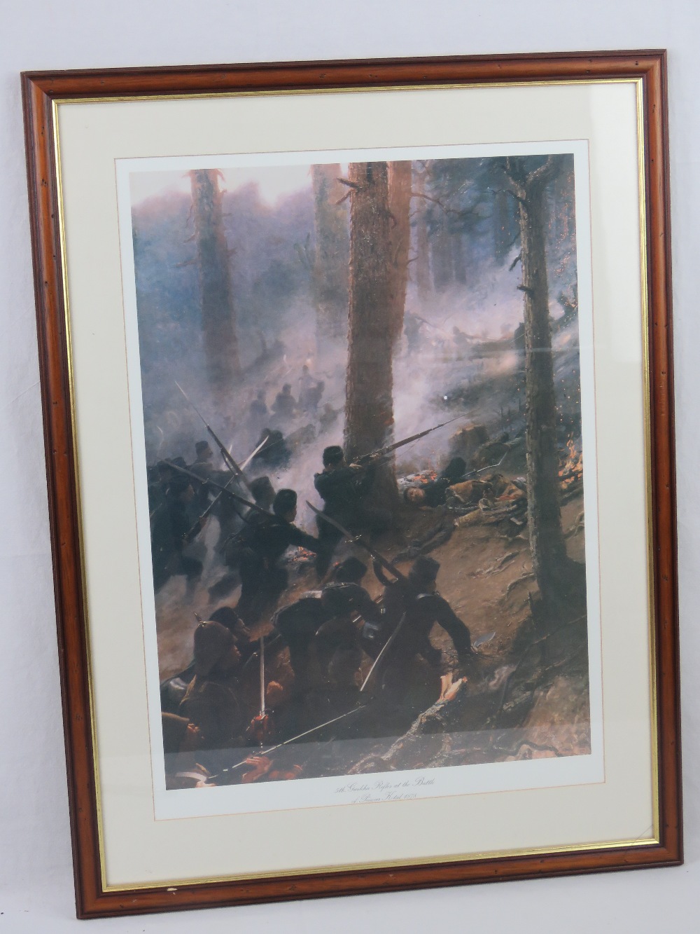 Print; '5th Gurkha Rifles at the Battle