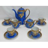 A 20th century Japanese tea service, blu