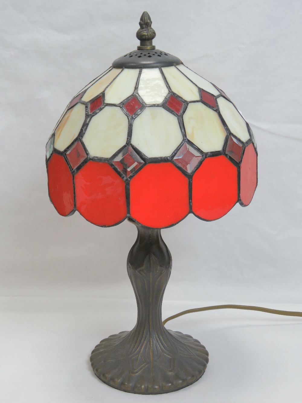 A contemporary Tiffany style table lamp,