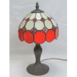 A contemporary Tiffany style table lamp,