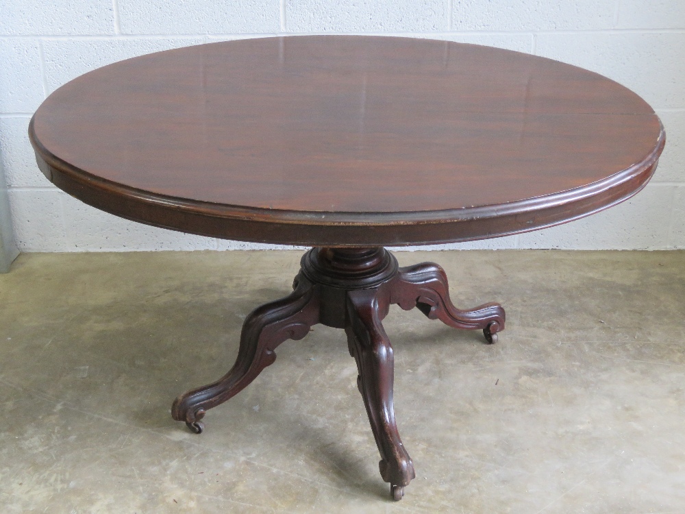 A late Victorian oval tilt top table rai