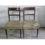 A pair of 19th century mahogany dining c