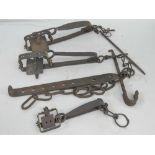 Three assorted vintage blacksmith made w