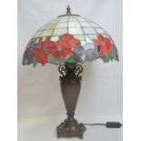 A contemporary Tiffany style table lamp,