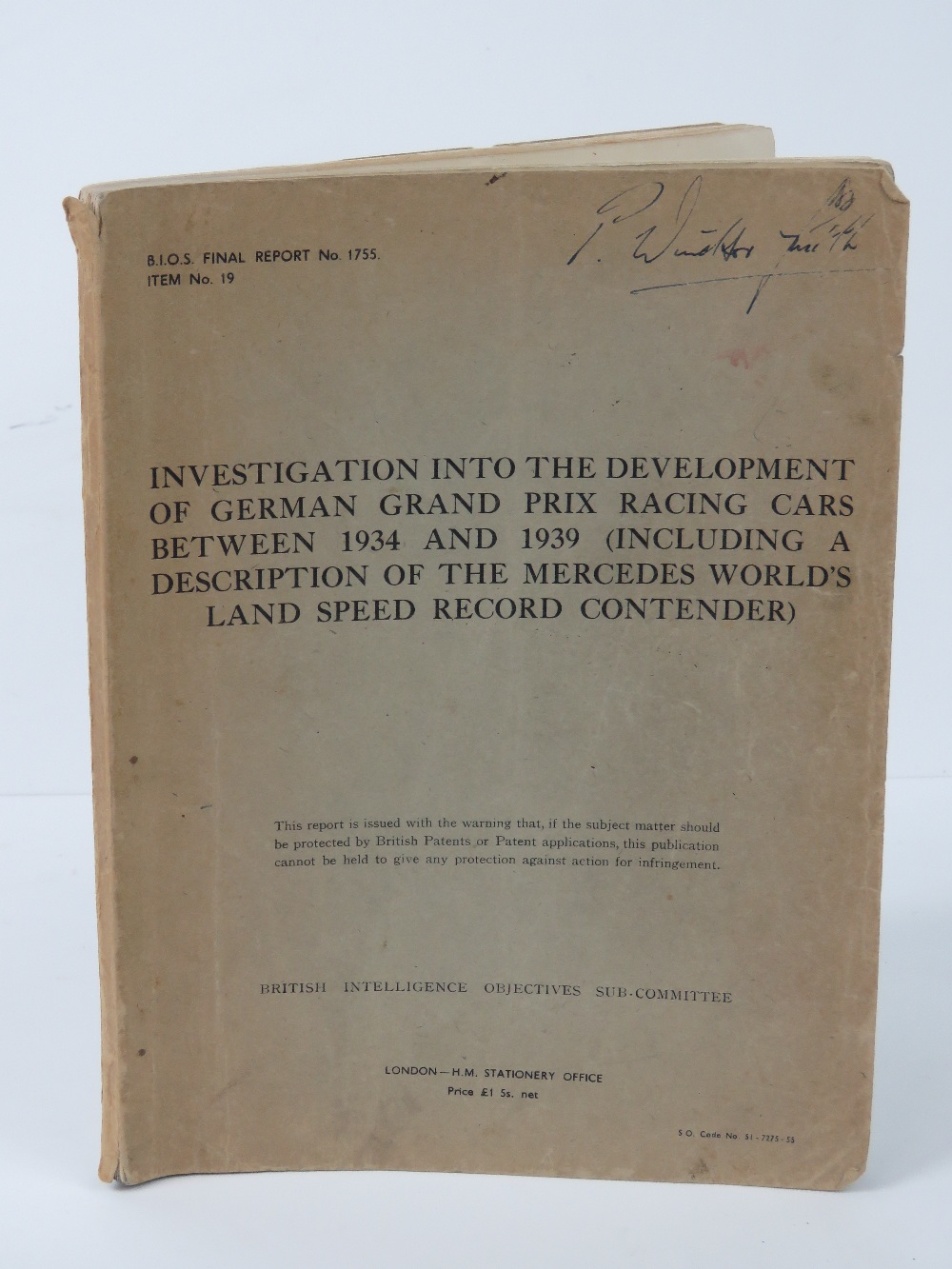 Book; Investigation into the Development of German Grand Prix Racing Cars Between 1934 and 1939