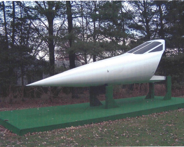 An original late 1960's test specimen Concorde 'droop' nose section complete with pilots visor and
