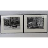 A set of six framed Rodolfo Mallander monochromatic photographic prints being;