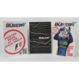 Books; three volumes of 'The Red Bulletin' an almost independent racing newspaper 2006-2008.