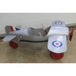 Aeroplane Pedal Car - A rare pre-or early post-war child's pedal-plane by Lines Brothers