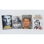 Books; a quantity of F1 driver autobiographies including Mark Webber 'Aussie Grit',
