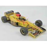 Two 1:18 Minichamps Jordan F1 Bitten Hisses 1997 cars (Giancarlo Fisichella and Ralf Schumacher),