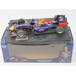 A 1:18 scale Red Bull racing F1 car signed by Daniel Ricciardo 2013 (boxed), 25.