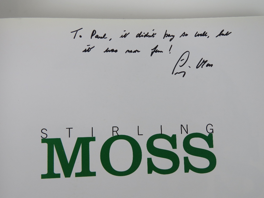 A 1:18 scale Stirling Moss Mercedes 300SL R722 by Maisto, signed to the bonnet by Sir Stirling Moss, - Image 4 of 5