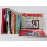 Motor Cycling Books - A group of Italian subject titles & marque histories;