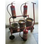 Thirteen fire extinguishers (3x 6L AFFF,