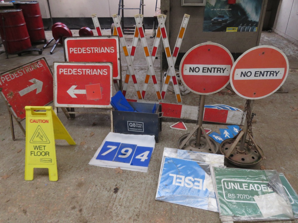 A quantity of assorted signage.